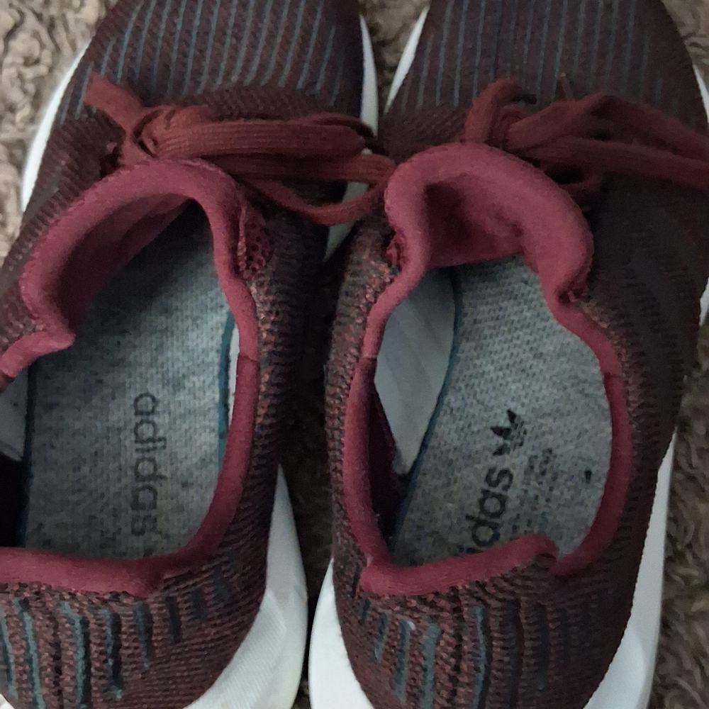 Adidas Mens Burgundy Sneakers